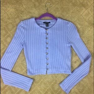Forever 21 Periwinkle Longsleeve Button Up Top